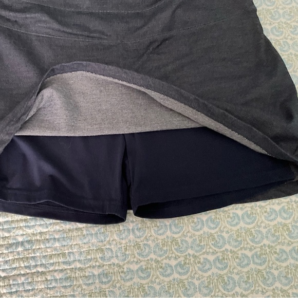 TeezHer Dark Denim Pull On Skort Pickleball Golf Size- Large - Picture 3 of 5